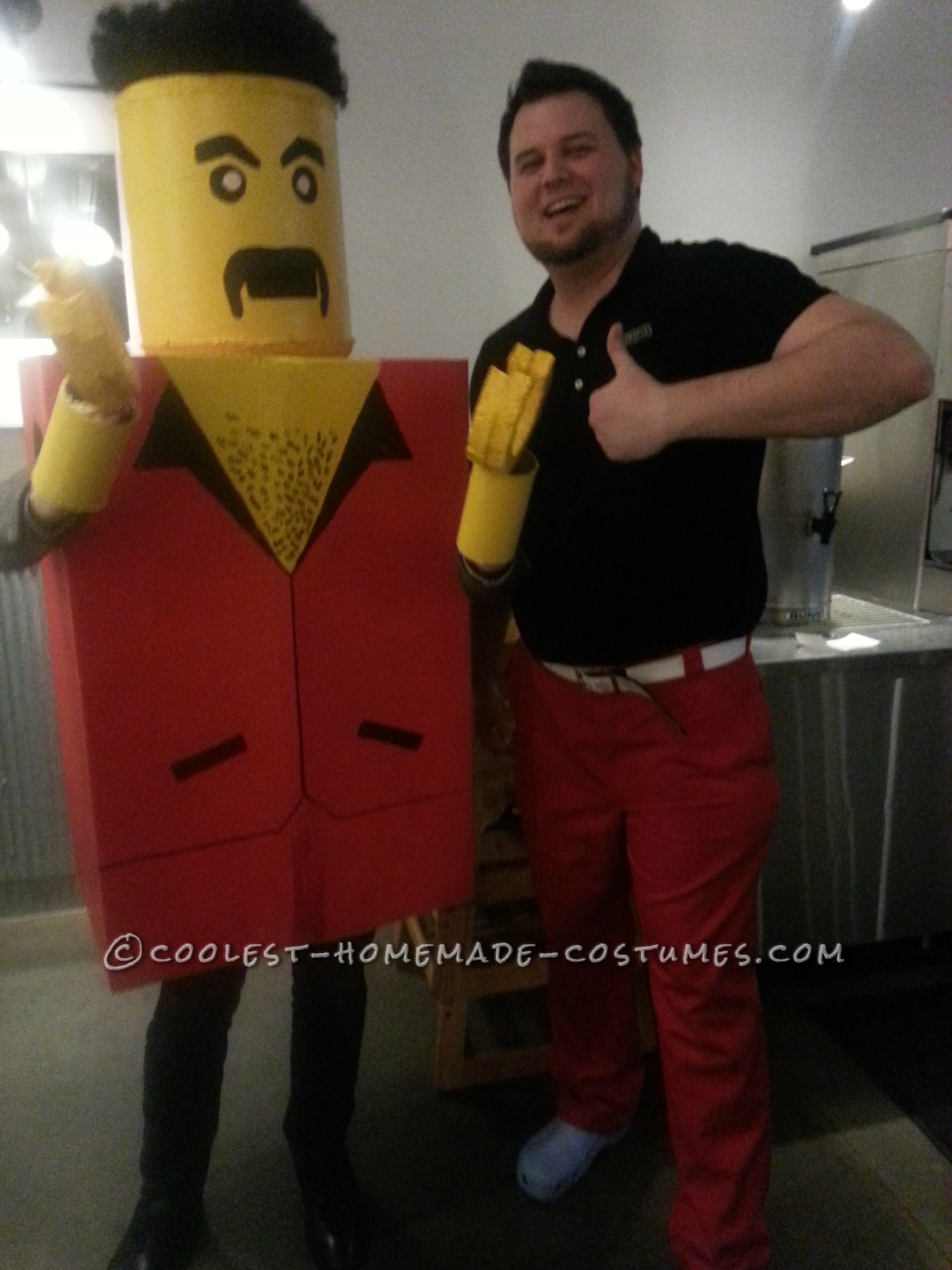 Homemade Lifesize Lego Costume