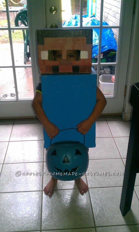 Cheap and Easy Costume: Steve from Minecraft