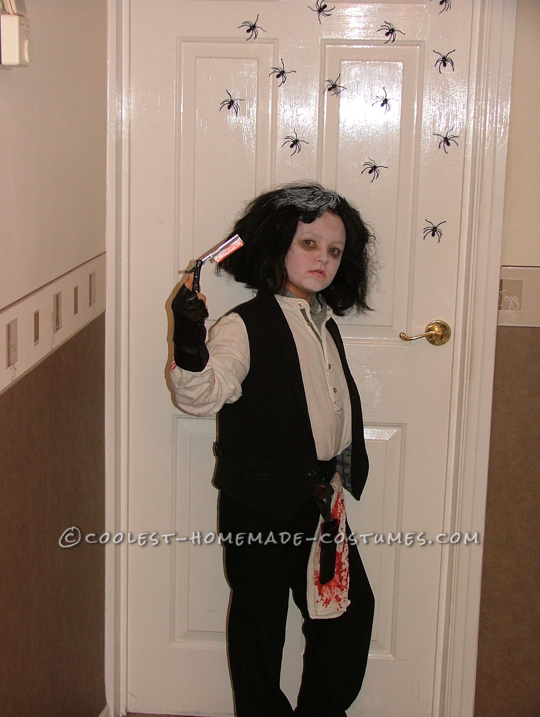 Homemade Sweeney Todd Child Costume