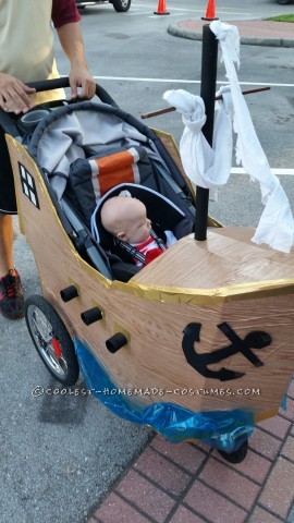 Infant Pirate Ship Stroller Costume