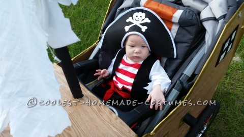 Infant Pirate Ship Stroller Costume