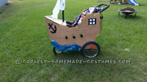 Infant Pirate Ship Stroller Costume