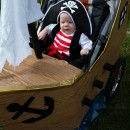 Infant Pirate Ship Stroller Costume