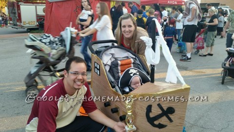 Infant Pirate Ship Stroller Costume