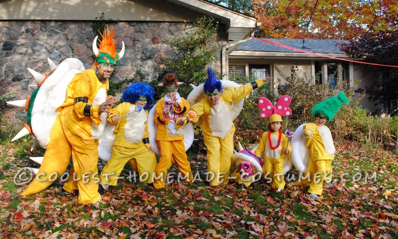 Koopa Family Costumes from Super Mario Bros