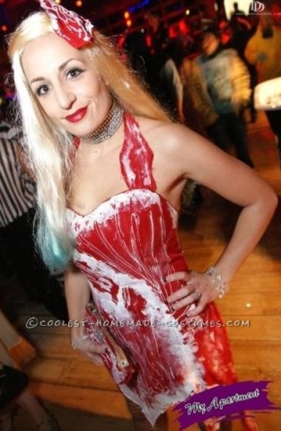 Sexy Lady Gaga Meat Dress Costume