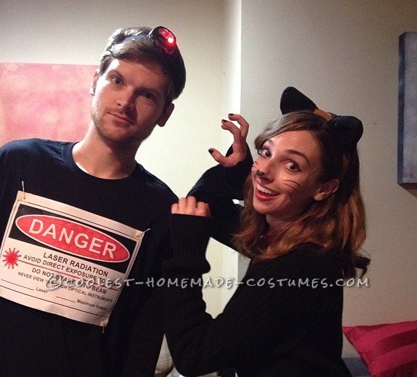 Last-Minute Cat and Laser Pointer Couple Costume