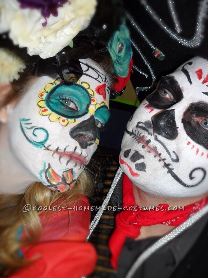 Last Minute Day of the Dead Bandido Couple Costumes
