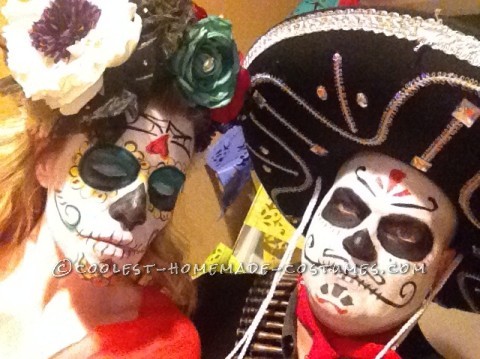 Last Minute Day of the Dead Bandido Couple Costumes