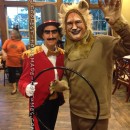 Cool Lion Tamer and Lion Couple Costume