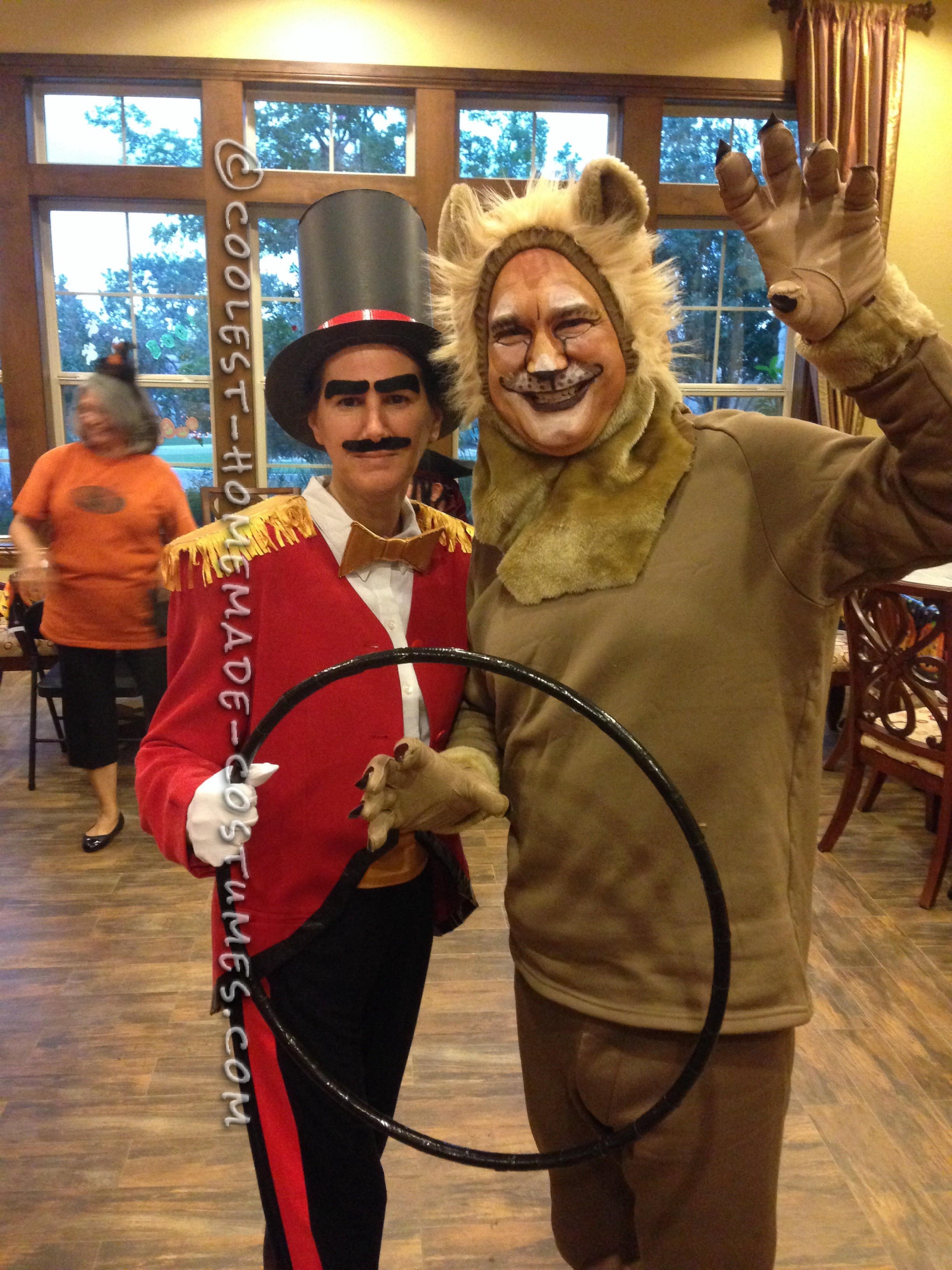 Cool Lion Tamer and Lion Couple Costume