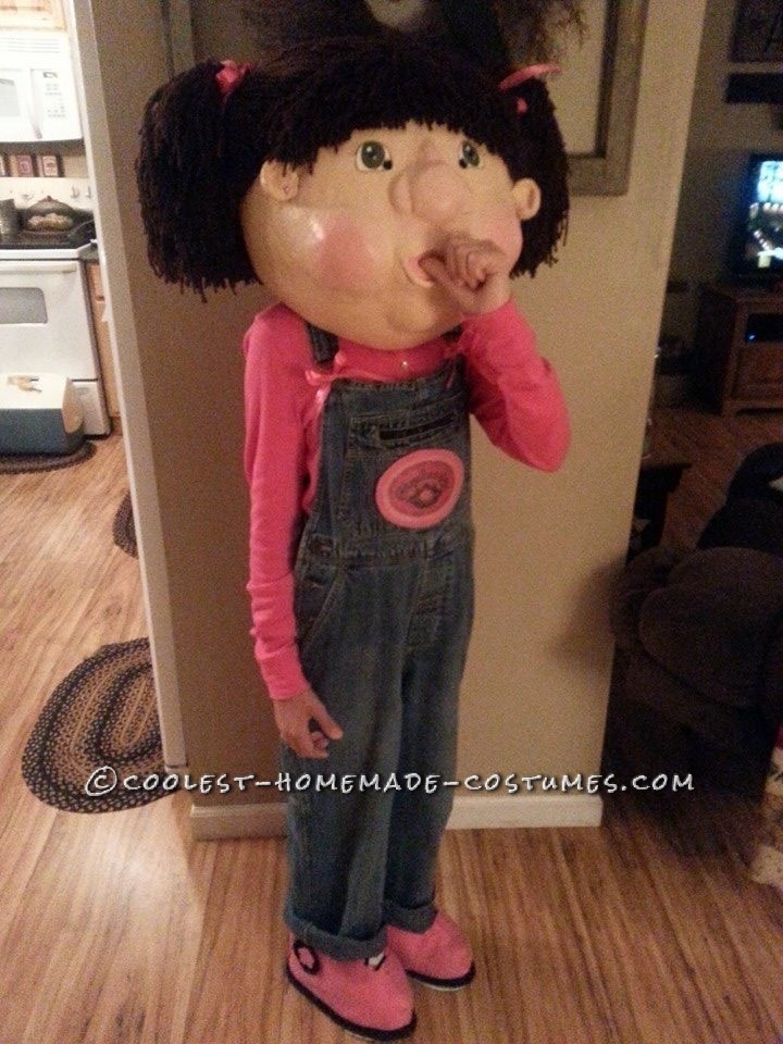 Paper Mache Cabbage Patch Doll Costume