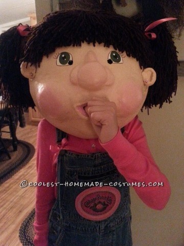 Paper Mache Cabbage Patch Doll Costume