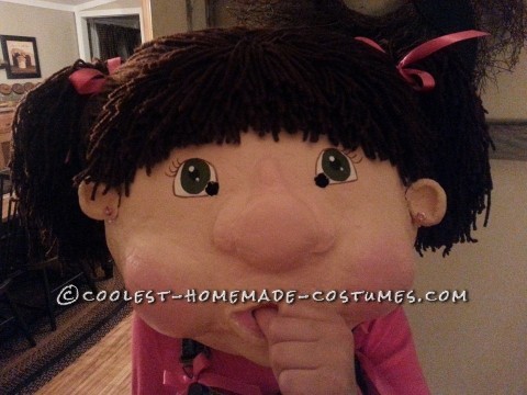 Paper Mache Cabbage Patch Doll Costume