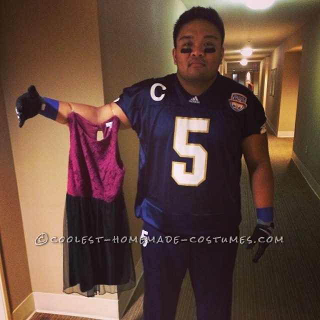 Manti Te'o and Fake  Lennay Kekua Costume