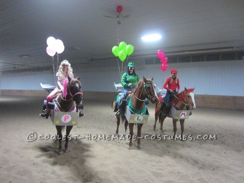 Mario Kart and Horses in Costume