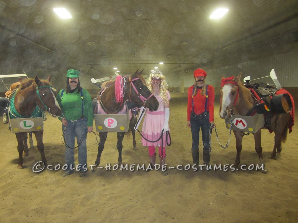 Mario Kart and Horses in Costume