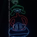 Glowing Marvin the Martian EL Wire Costume