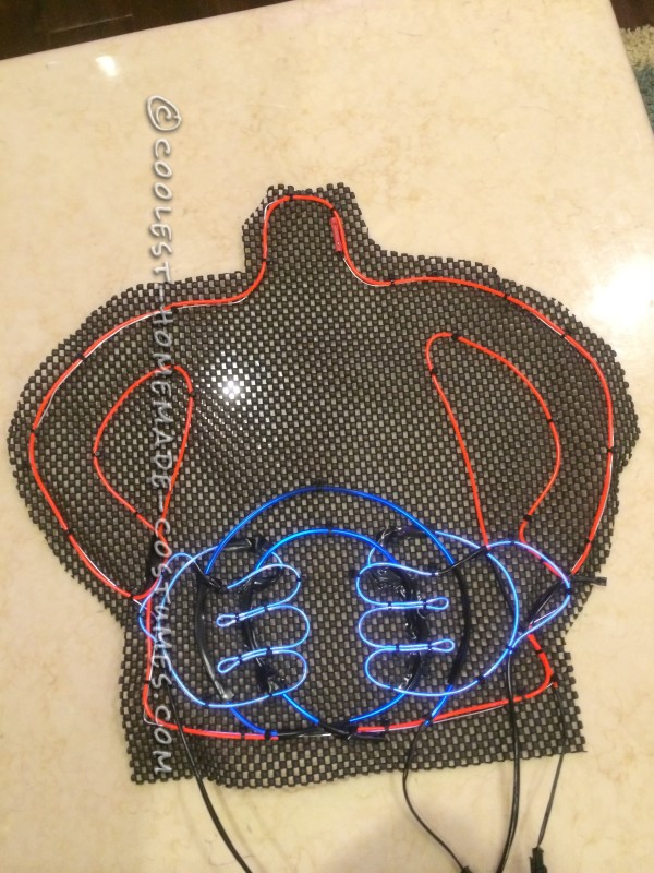 Finished body on the mesh material