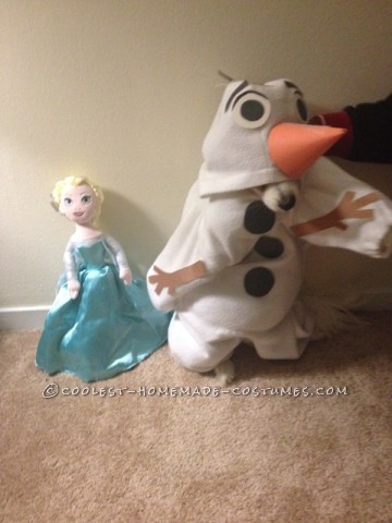 Funny Dog Costume: Mochi  as Olaf from Frozen