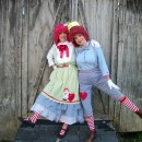 Mother and Daughter Raggedy Ann and Andy Costumes