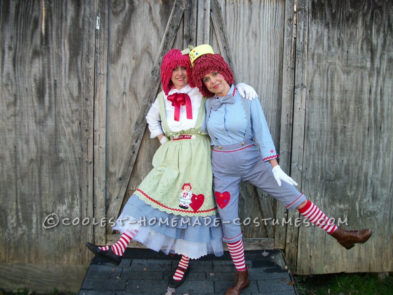 Mother and Daughter Raggedy Ann and Andy Costumes