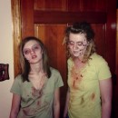 Mother and Daughter Zombie Couple Costume