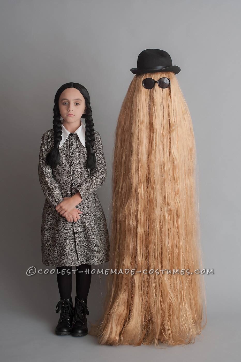 Mother/Daughter Have Fun as Wednesday Addams and Cousin Itt!