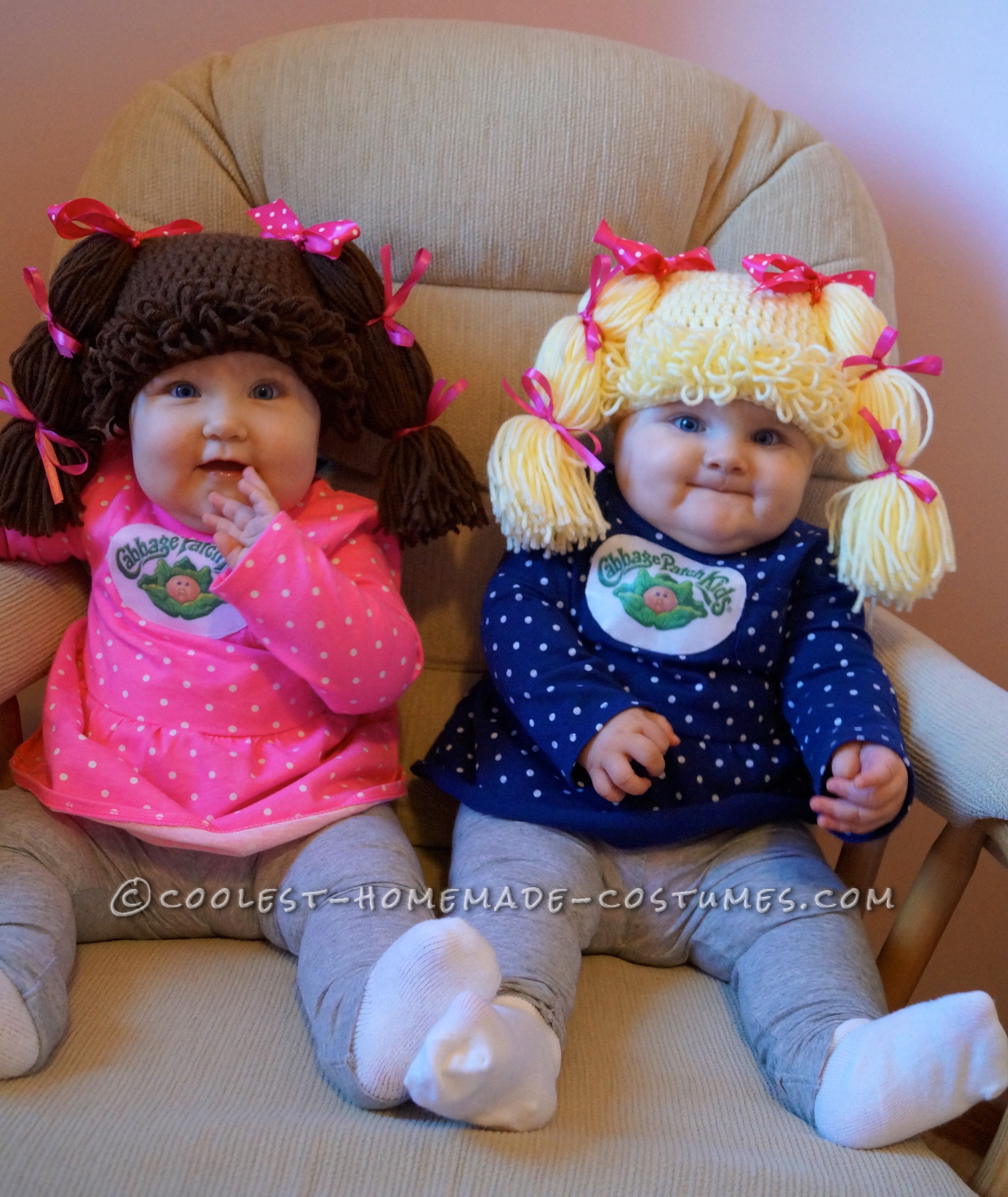 Easy and Comfy Costume for Babies: Cabbage Patch Twins