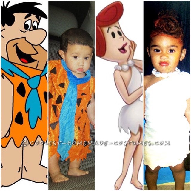 Wilma and Fred Flintstone Toddler Costumes