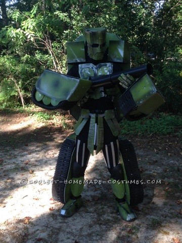 Made Up Transforming Transformer Costume: Autobot FURY