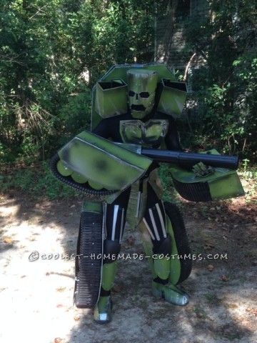 Made Up Transforming Transformer Costume: Autobot FURY