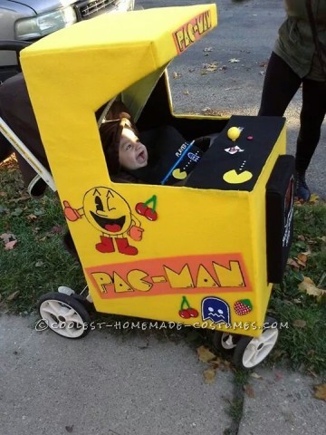 Coolest Stroller Costume Idea: Baby Pac Man Arcade