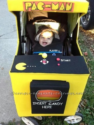 Our Homemade Pacman Famliy Costumes