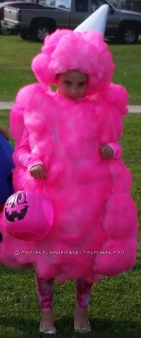 Cool Pink Cotton Candy Costume for a Girl