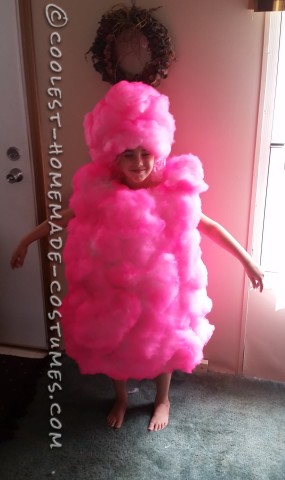 Cool Pink Cotton Candy Costume for a Girl