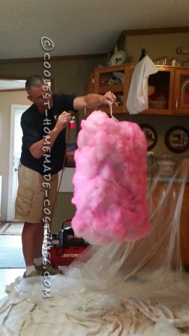 Cool Pink Cotton Candy Costume for a Girl