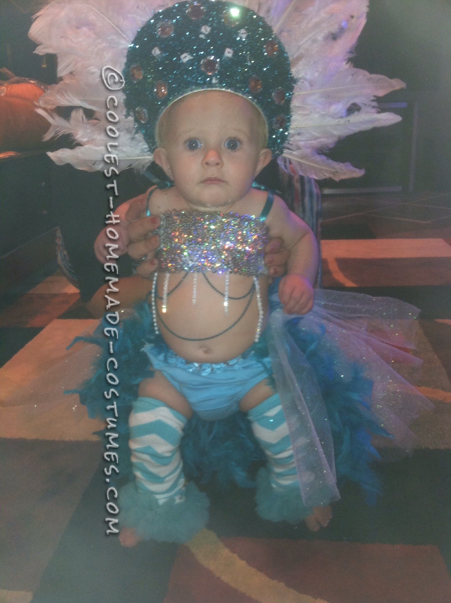 Pint-Sized Las Vegas Show Girl Costume for a Baby