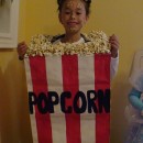 Cool Popcorn Bag Costume for a Girl