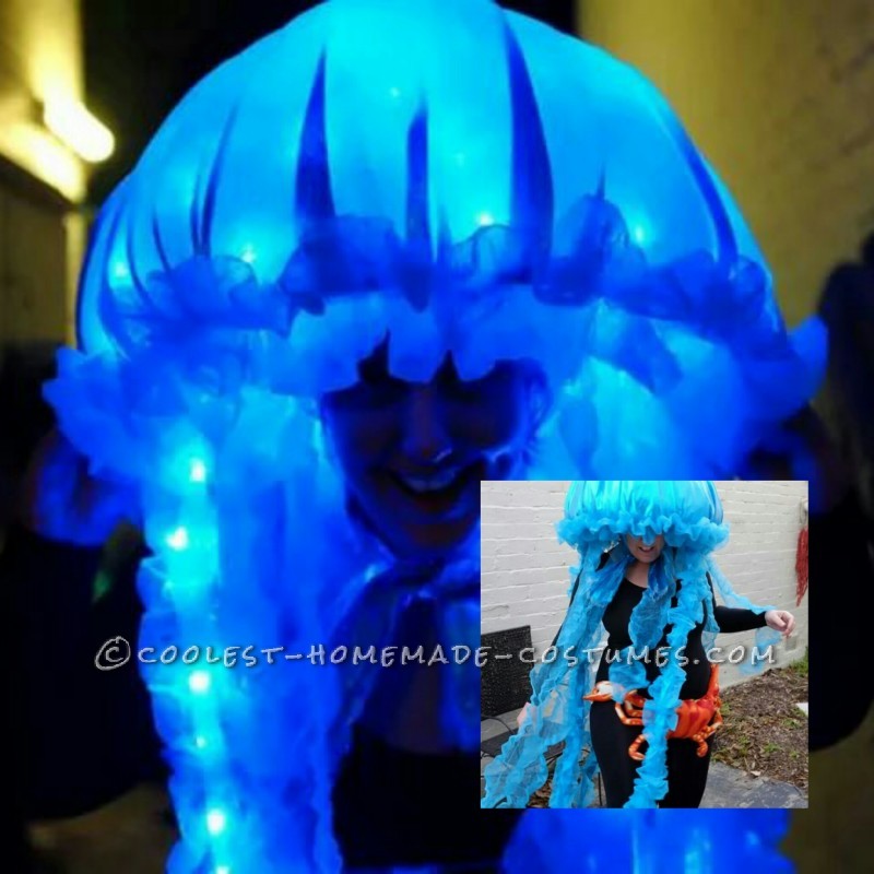 Glowing Portuguese Woman-o-War Jellyfish Costume