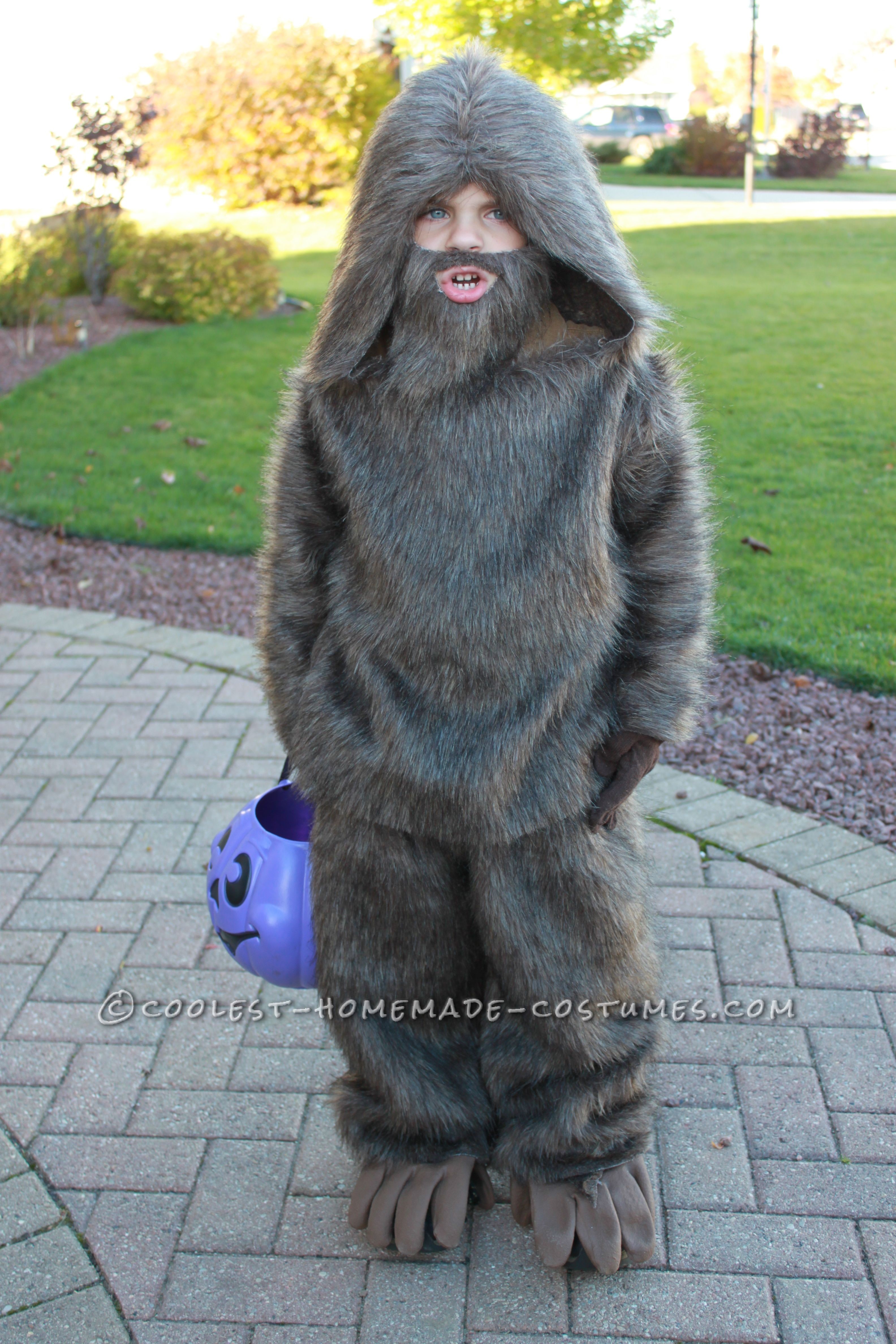Quick and Easy Kids Bigfoot Costume