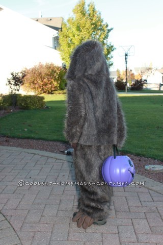 Quick and Easy Kids Bigfoot Costume