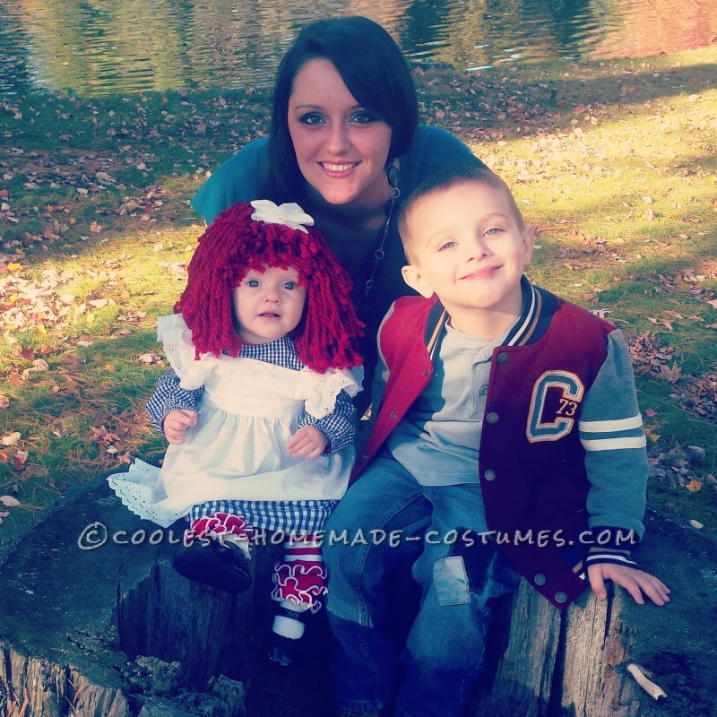 Adorable Raggedy (Adie) Ann Costume for a Baby