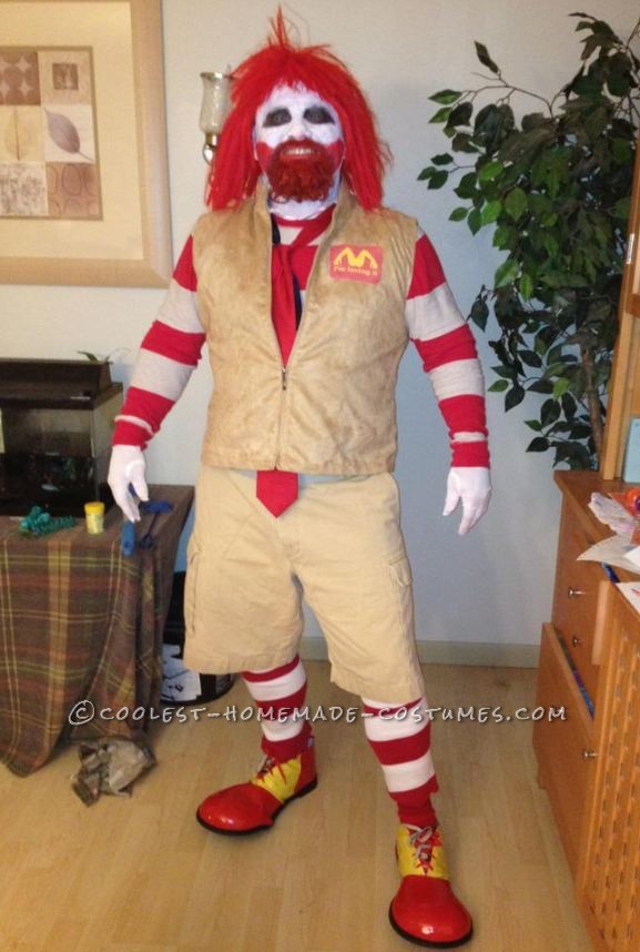 Raging Ronald McDonald Costume