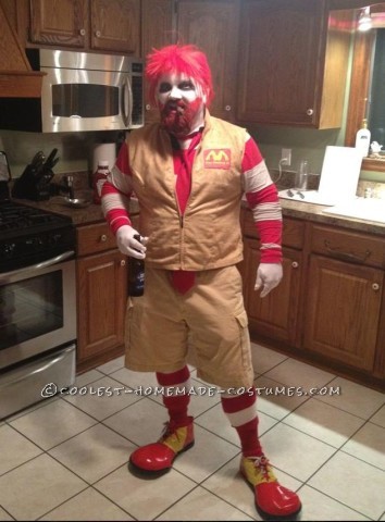 Raging Ronald McDonald Costume