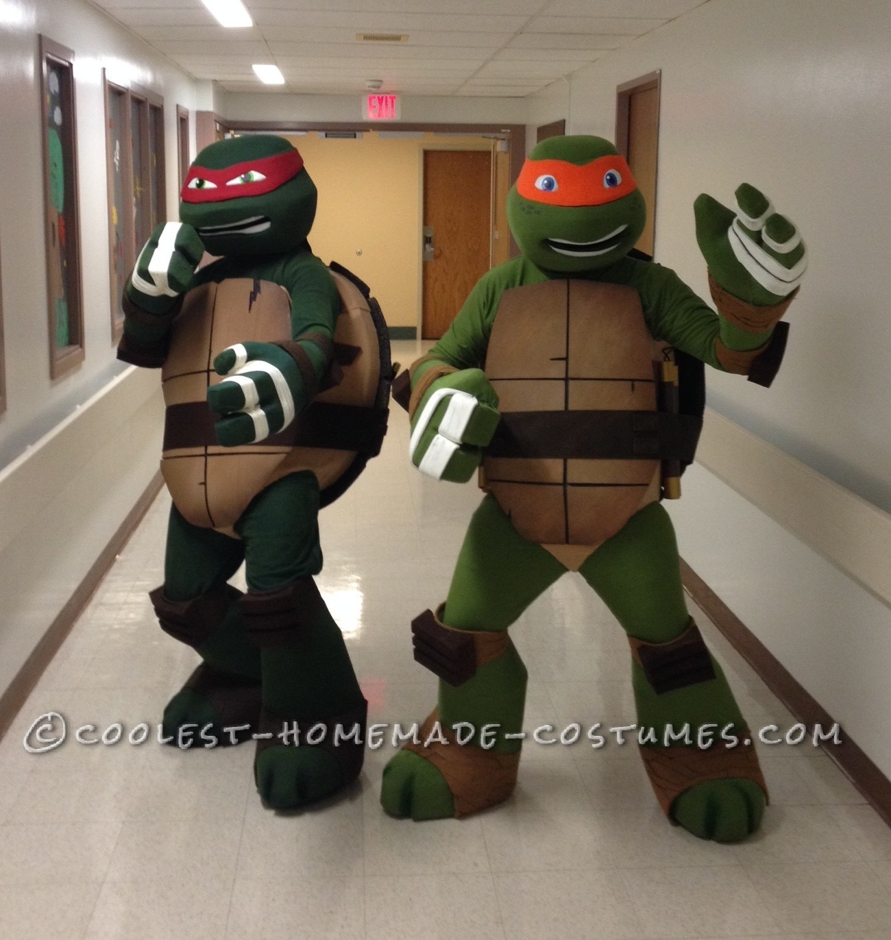 Ninja Turtles Visit Women and Children's of Buffalo on Halloween