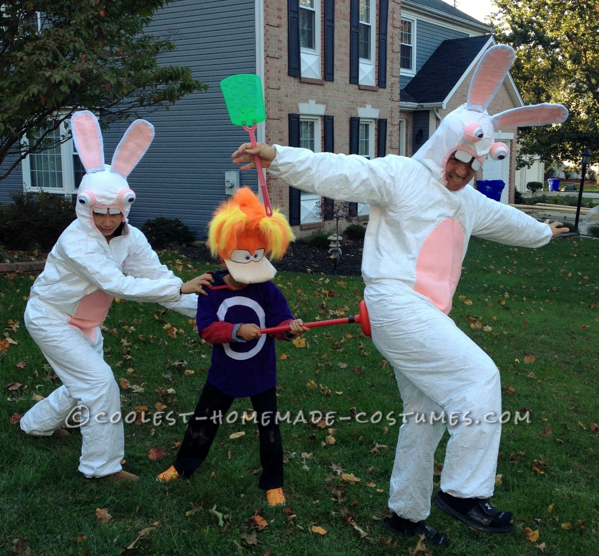 Rayman and Raving Rabbids Family Costume