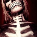 Creepy Skeletina Costume and Makeup