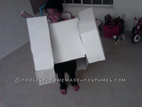 Super Awesome Homemade Transforming Transformer Tank Costume