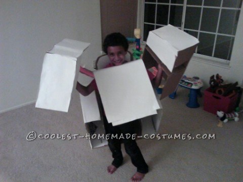 Super Awesome Homemade Transforming Transformer Tank Costume